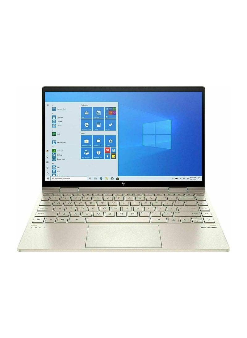 HP - Envy x360 13M-BD0023 Convertible 2-In-1 Laptop With 13.3-Inch Display, Core i7-1165G7 Processor/8GB RAM/512GB SSD/Intel Iris X Graphics/WIN-10 English Pale Gold - Image 1