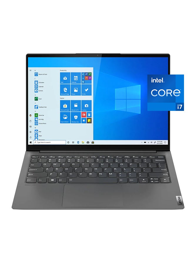 Lenovo - Yoga Slim 7 Pro Laptop With 14 Inch 2.8K Display, Intel 11th Gen Core i7-11370H / 16GB RAM / 1TB SSD / 2GB GDDR6 NVIDIA GeForce MX450/Windows 10 English/Arabic Slate Grey - Image 1
