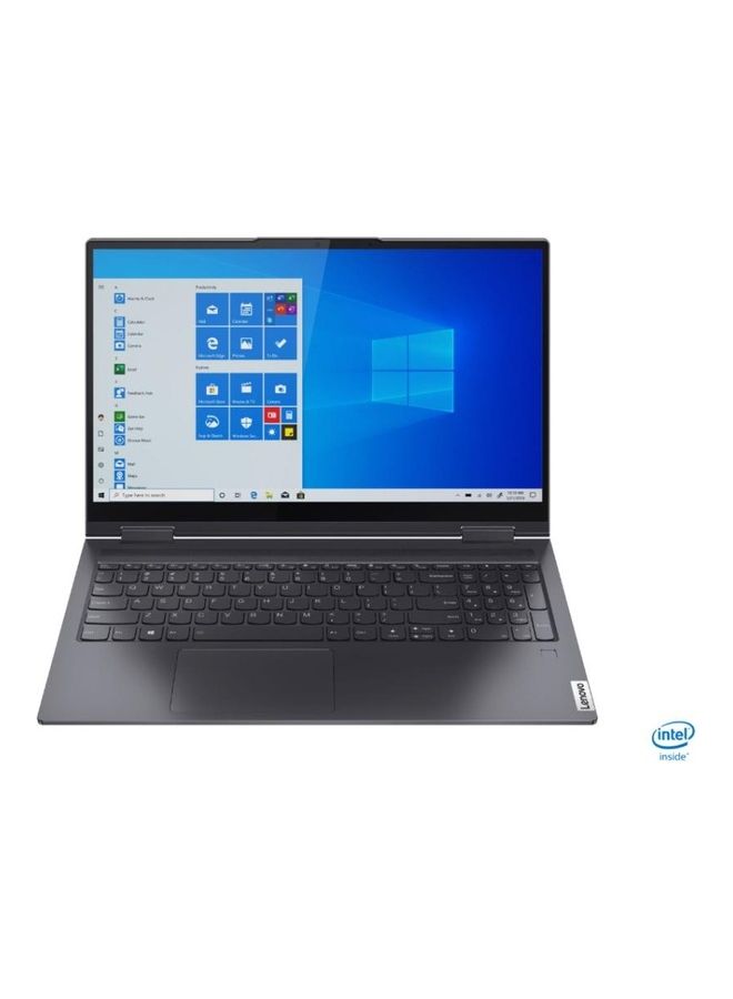 Lenovo - Yoga 7 2-in-1 Convertible Laptop With 15.6-Inch FHD IPS Multi-touch X360 Display, 11th Gen Intel Core i5-1135G7 Processor/8GB RAM/256GB SSD/Intel Iris Xe Graphics/Backlit Keyboard/Fingerprint/Windows 10 English Slate Grey - Image 1