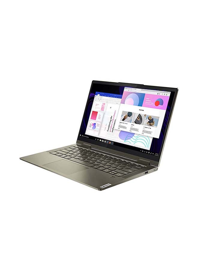 Lenovo - Yoga 7 2-in-1 Convertible Laptop With 15.6-Inch FHD IPS Multi-touch X360 Display, 11th Gen Intel Core i5-1135G7 Processor/8GB RAM/256GB SSD/Intel Iris Xe Graphics/Backlit Keyboard/Fingerprint/Windows 10 English Slate Grey - Image 1