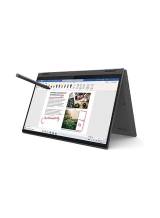 IdeaPad Flex 5 14ITL05 2-In-1 (Upgraded Version) Laptop With 14-Inch Touch Full HD Display, 11th Gen Core i7-1165G7 Processor/16GB RAM/512GB SSD/2GB NVIDIA GeForce MX450 Graphics/Windows 11 /International Version English/Arabic Graphite Grey - v1649054922/N52485117A_1