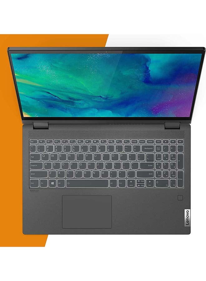 Lenovo - IdeaPad Flex 5 14ITL05 2-In-1 (Upgraded Version) Laptop With 14-Inch Touch Full HD Display, 11th Gen Core i7-1165G7 Processor/16GB RAM/512GB SSD/2GB NVIDIA GeForce MX450 Graphics/Windows 11 /International Version English/Arabic Graphite Grey - Image 1