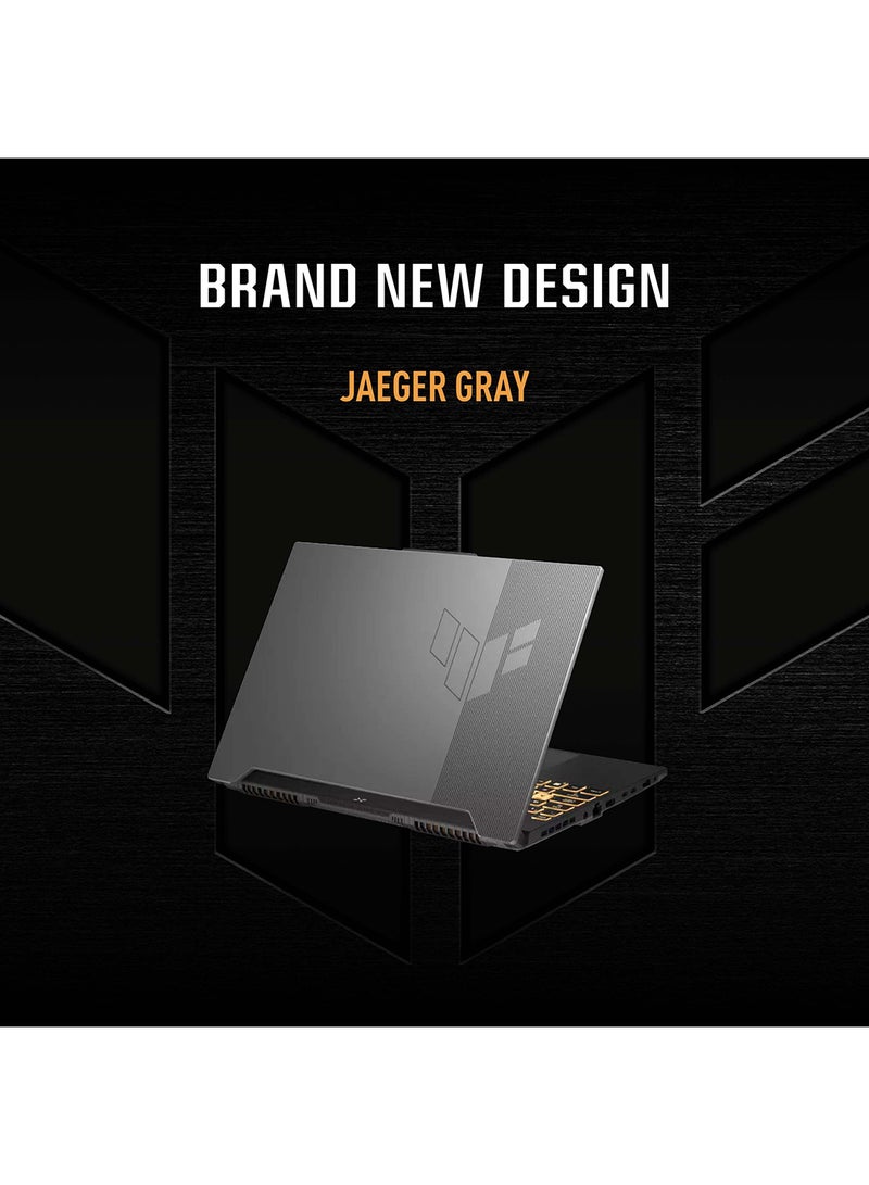 ASUS - TUF F15 Gaming FX507ZC-HN028W, (Upgraded Version) Laptop,i7-12700H 16GB 512GB PCIE G3 SSD,NV RTX3050,Win11 Home,15.6 Inch FHD 1920X1080 16:9 144Hz,HD Webcam,International Version English/Arabic Jaeger Gray - Image 1
