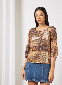 Brown Print