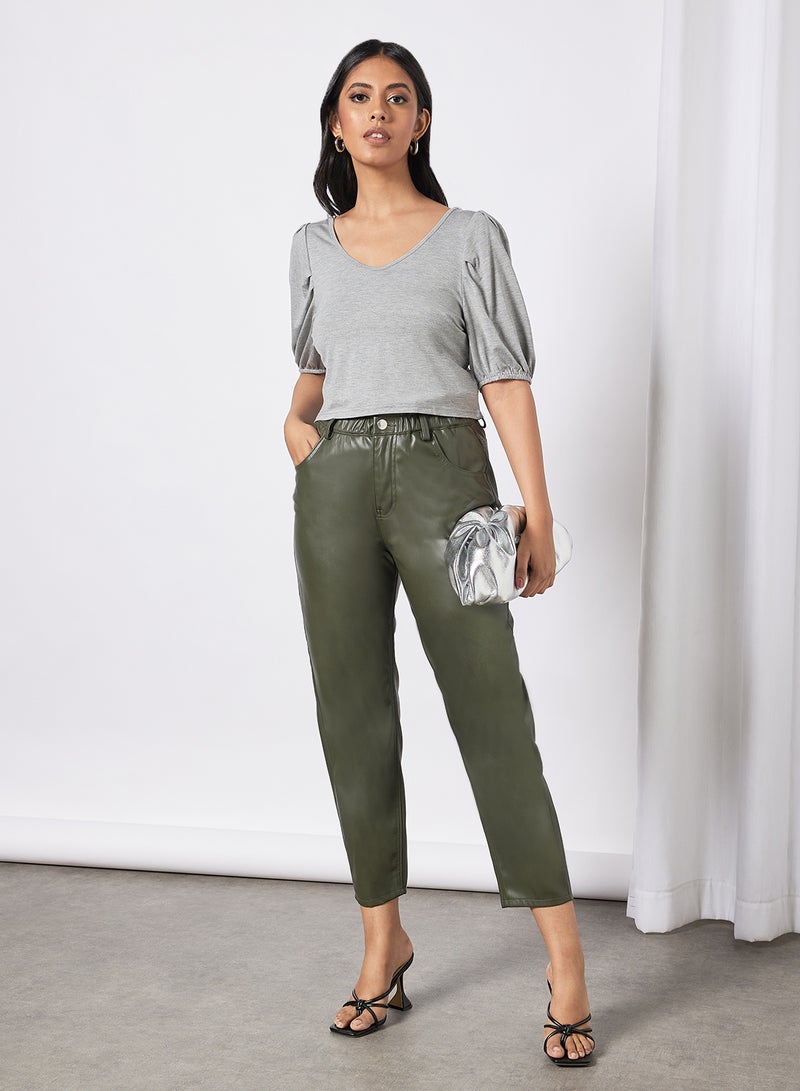 Aila Fashionable Trendy Top Grey  - Image 3