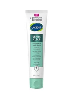 Cetaphil Gentle Clear Clarifying Acne Cream Cleanser Face Wash 124ml  - Image 1
