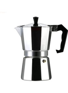 Generic 3-Cup Aluminum Espresso Percolator Coffee Stovetop Maker Mocha Pot Silver 250ml  - Image 1