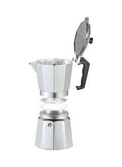 Generic 6-Cup Aluminum Espresso Percolator Coffee Stovetop Maker Mocha Pot Silver  - Image 2
