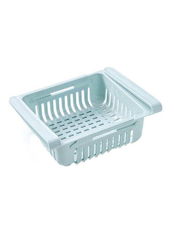 Fridge Storage Organizer Creative Fridge Layer Storage Rack Refrigerator Partition Sliding Drawer BLue  - Image 1