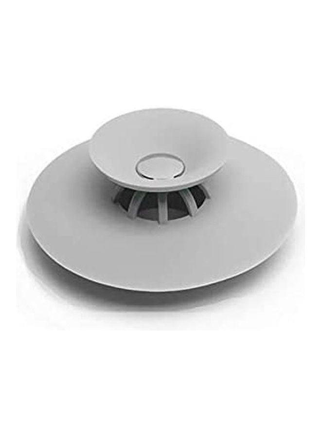 Retail Shower Drain Stopper - Silicone Bathtub Drain Stopper Hair Trap Hair Catcher Bathtub Drain Strainers Grey 10x3.6cm 