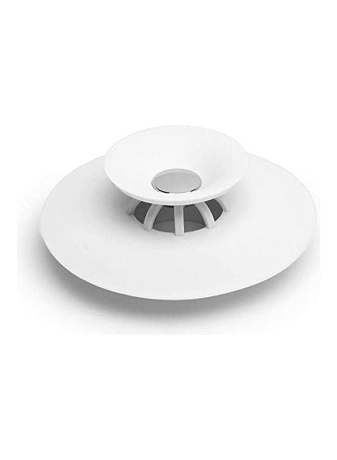 Shower Drain Stopper Plug Bathtub Cover Portable Silicone Hot Bath Tub Strainers Protectors White