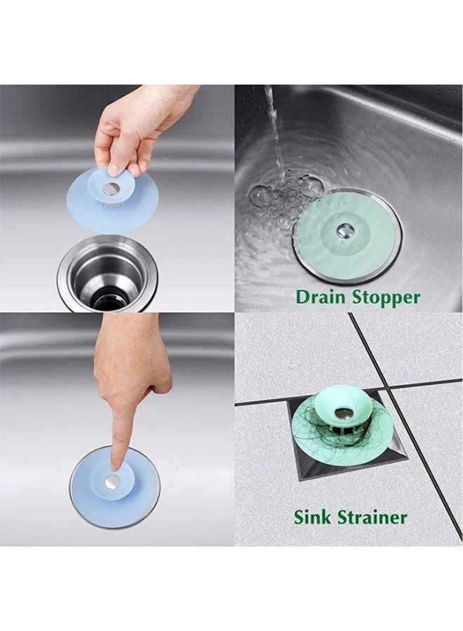Generic Bathtub Drain Tub Stopper, Silicone Bath Tub Drain Plug Cover And Strainers Multicolour 1.37x3.71cm  - Image 2