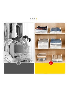 fashionhome 5 Pieces Fast Clothes Fold Closet Organization Board White 29x35cm  - Image 4