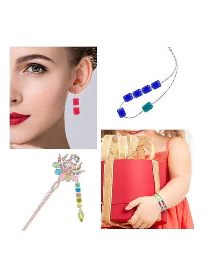 15000-Piece Glass Beads And Alphabet Letter Jewellery Making Kit - Image 5