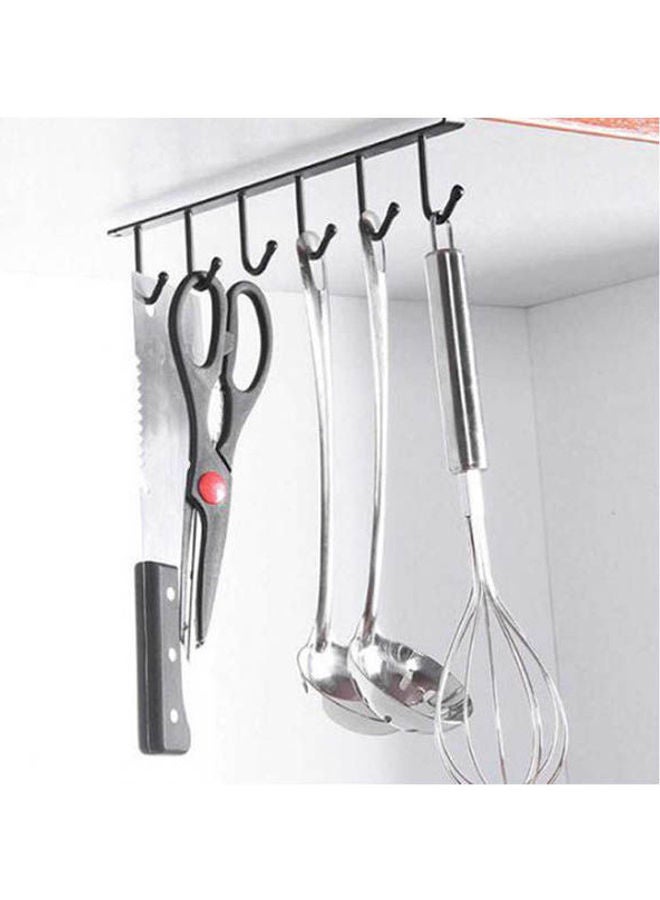 Organizer Shelf For Towels And Other Kitchen Utensils Black  - Image 2