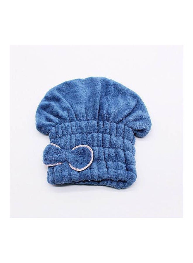 Microfiber Hat Hair Drying Towel Blue - Image 2