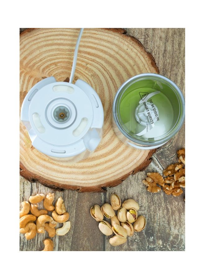 GEEPAS - Wet & Dry Grinder Powerful Copper Motor | Stainless Steel Blades | Smoothies-Protein Shakes And Spice Grinder 280.0 W GCG41015 White, Green - Image 1