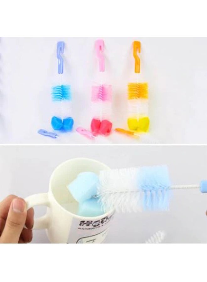 2-Piece Feeding Bottle Cleaning Brush Set With BPA-free and PP Food, Pink/White - v1649070405/N28747388A_3