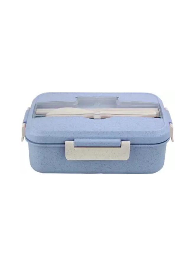 Generic Wheat Straw Microwave Spill-proof Lunch Box ,Blue- 21x13x7 inch Blue 21x13x7inch  - Image 3