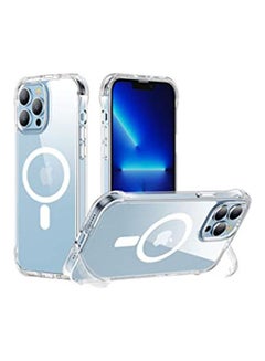 Magsafe Phone Case With Kickstand For Iphone 13 Pro Transparent