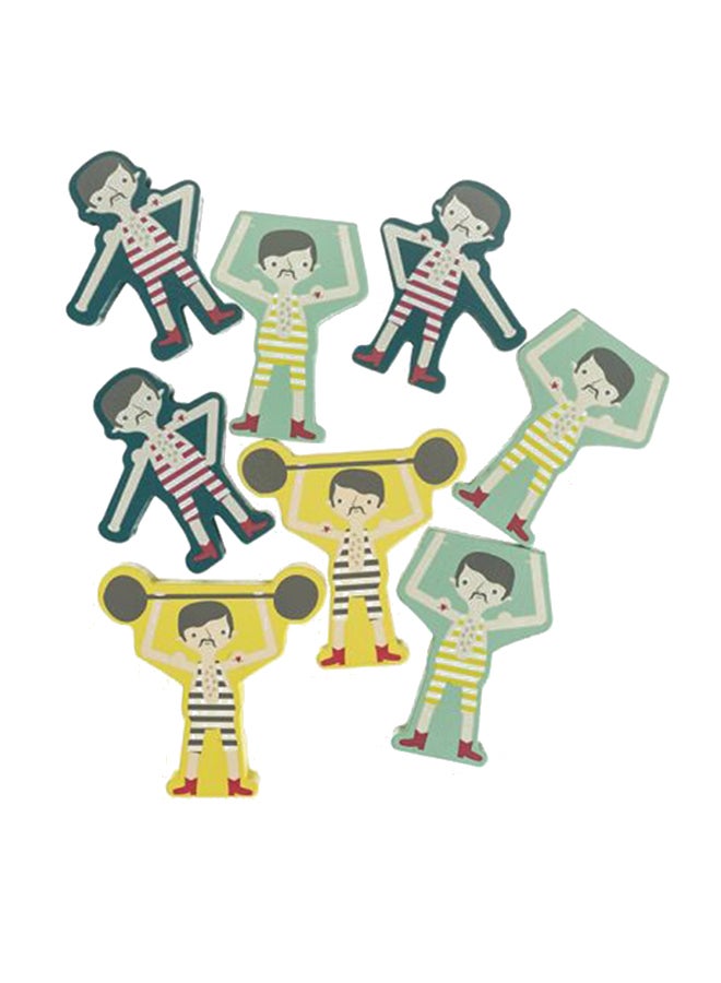 Hema - 8-Piece Wooden Men 22 x 14.5 x 22cm - Image 1