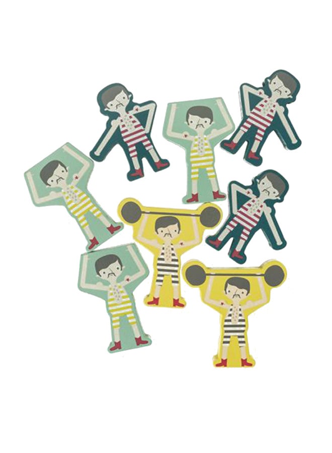 Hema - 8-Piece Wooden Men 22 x 14.5 x 22cm - Image 1