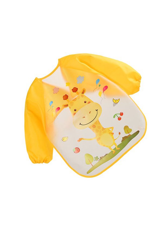 Generic Cute Cartoon Animals Waterproof Colorful Printed Children Full Sleeve Bib  - Image 3