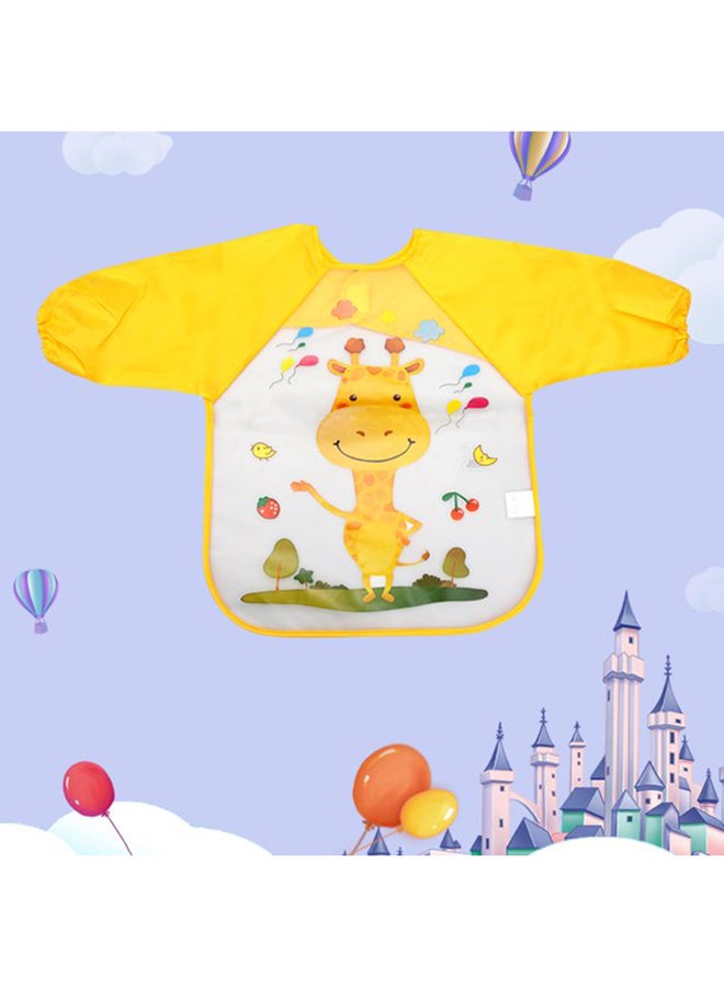 Generic Cute Cartoon Animals Waterproof Colorful Printed Children Full Sleeve Bib  - Image 4