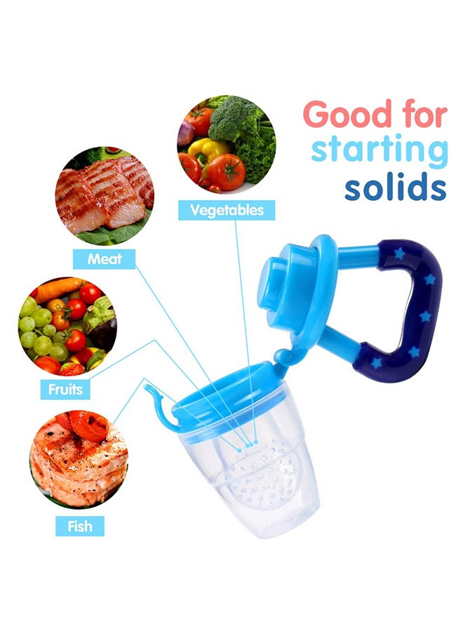 Fresh Food Feeder Pacifier Silicone Baby Teether Toy For Children - Blue - Image 5