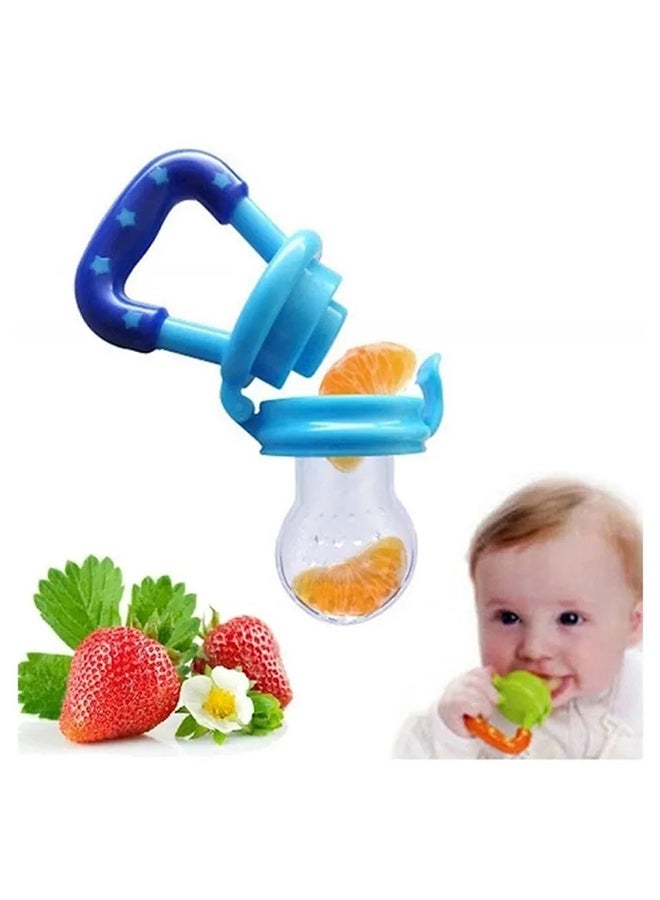 Fresh Food Feeder Pacifier Silicone Baby Teether Toy For Children - Blue - Image 2
