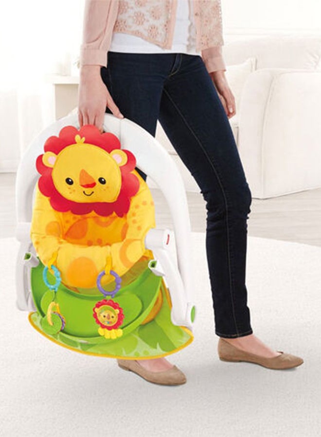 Baby love Foldable, Portable Design Floor Padded Seat With Light, Music, Comfortable and Relaxed  - Image 4
