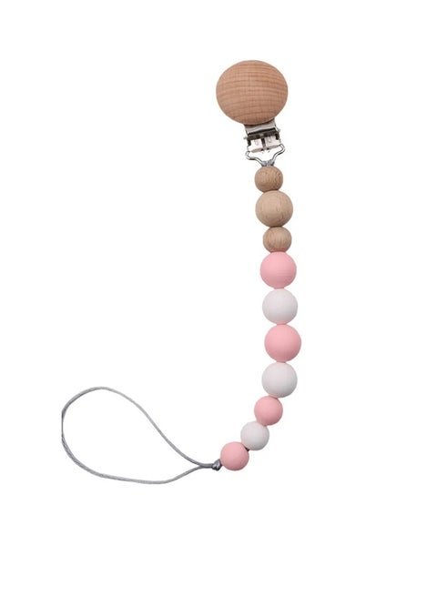 Baby Beads Chain Rope Anti-Drop Pacifier Clip Teether Nipple Holder Leash