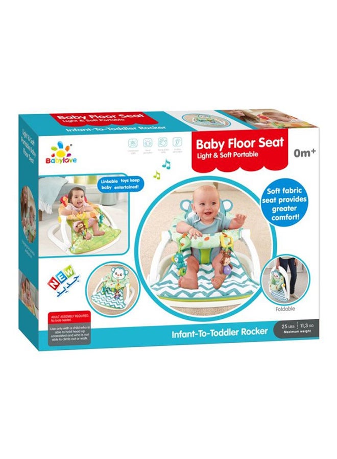 Baby love Foldable, Portable Design Floor Padded Seat With Light, Music, Comfortable and Relaxed  - Image 5