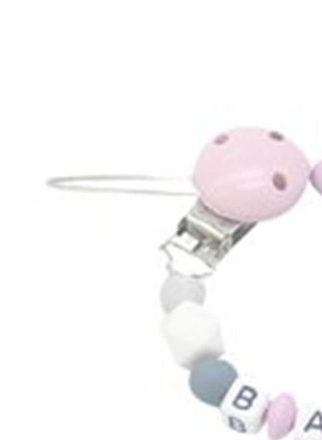 Cute Shape Handmade Baby Safe Silicone Teething Pacifier Clips Holder Chain  - Image 3