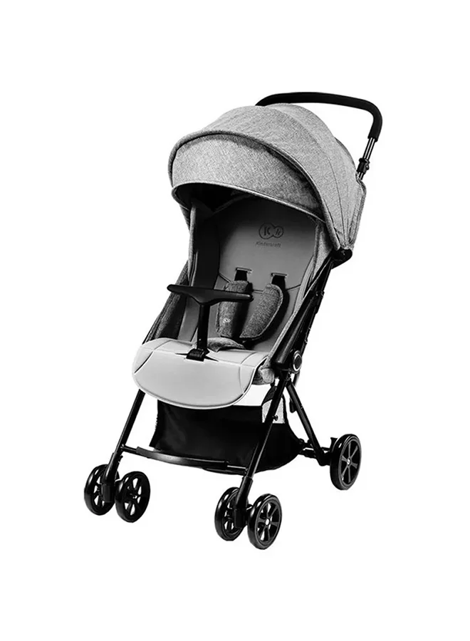 كيندركرافت Compact Folding Lightweight Stroller Lite Up Baby Pushchair Buggy With Adjustable Foot Rest And Rain Cover