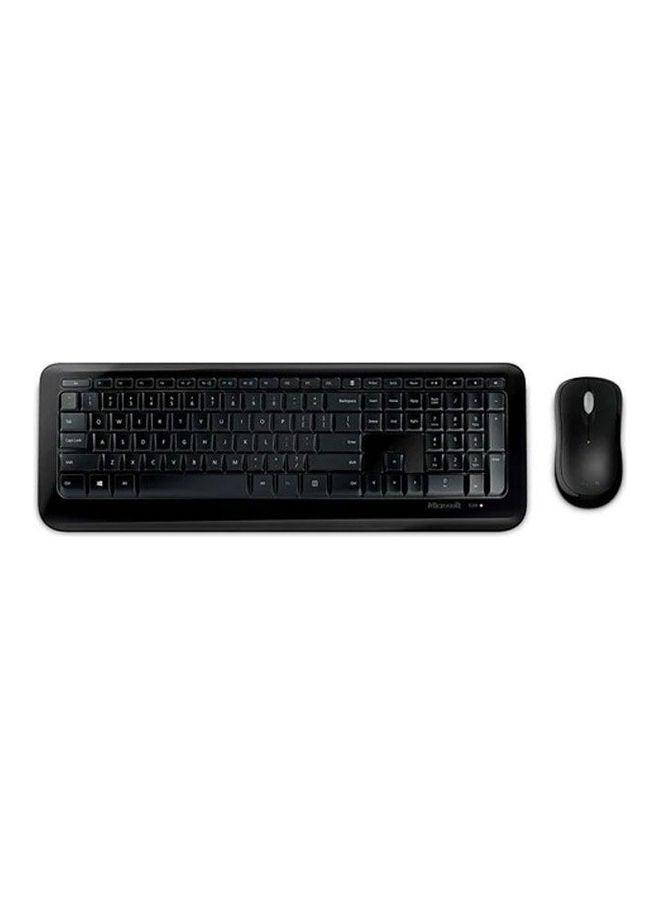 Microsoft - Wireless Keyboard With Mouse Combo Black - Image 1