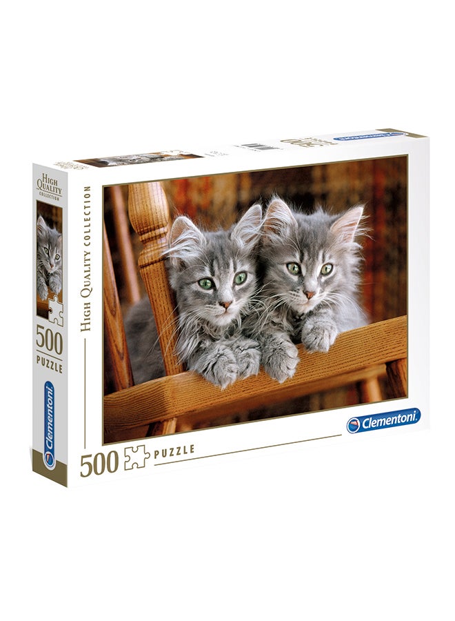 Clementoni 500-Piece Cute Kittens Jigsaw Puzzle - Image 1