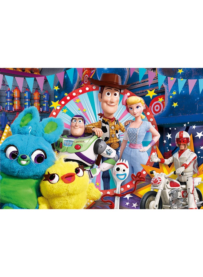 كلمينتوني لعبة تركيبية بتصميم فيلم Toy Story 4 مكونة من 104 قطع طراز 130742 48.5 x 33.5سم - Image 2