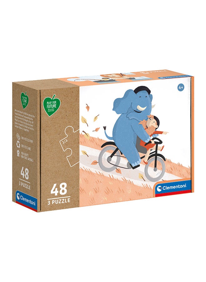 Clementoni - Puzzle Play For Future Be My Pal Noli 3X48 Pieces 16cm - Image 1