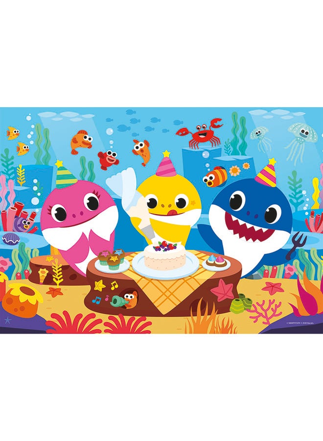 كلمينتوني لعبة أحجيات قطع تركيب بيبي شارك مزدوجة الوجه مكونة من 60 قطعة 20.2سم - Image 2