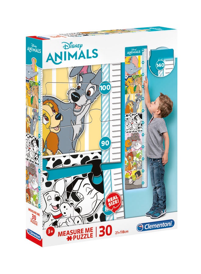 Clementoni - Puzzle Measure Me Disney Animals 30 Pieces 37cm - Image 1