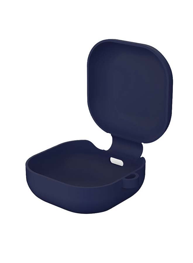 MARGOUN Protective Case With Keychain Carabiner For Samsung Galaxy Buds2/Buds Pro/Buds Live Dark Blue - Image 2