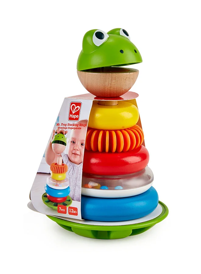 هيب Hape Mr. Frog Stacking Rings Educational Toy