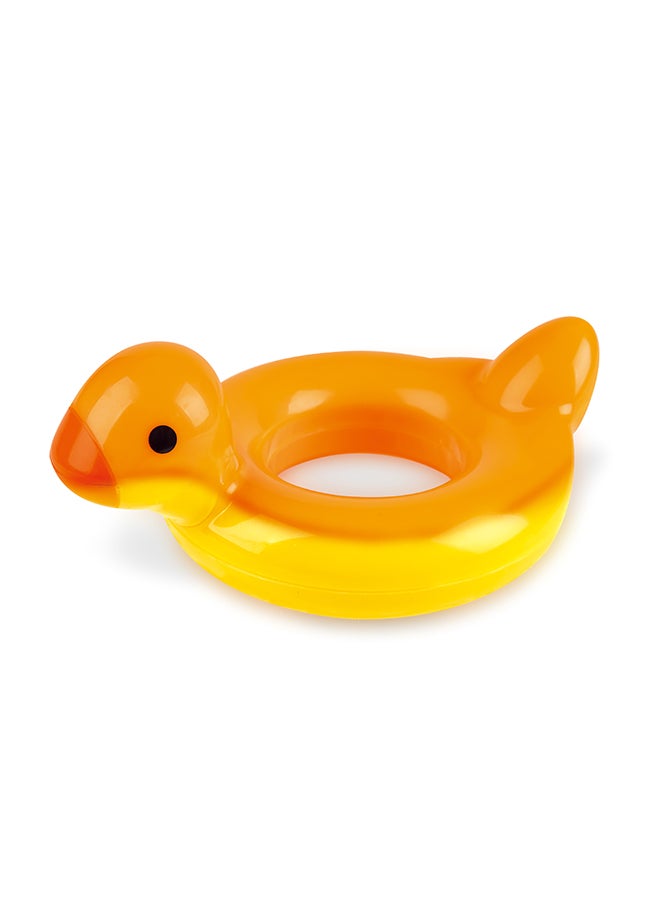 Spin Splash 'n' Swim Elephant Bath Toy | Interactive Water Play for Toddlers | Color-Changing Duck Ring Float | Wind-Up Spinning Fun | Encourages Color Learning | BPA-Free | Bath and Pool Toys 13cm