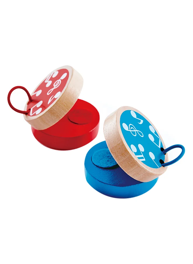 هيب Hape Wooden Clap-along Castanets - Blue