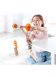 Hape E3030 Junior Inventor Kids Physics Mechanical Crane Kit 36 6+ Years  - Image 5