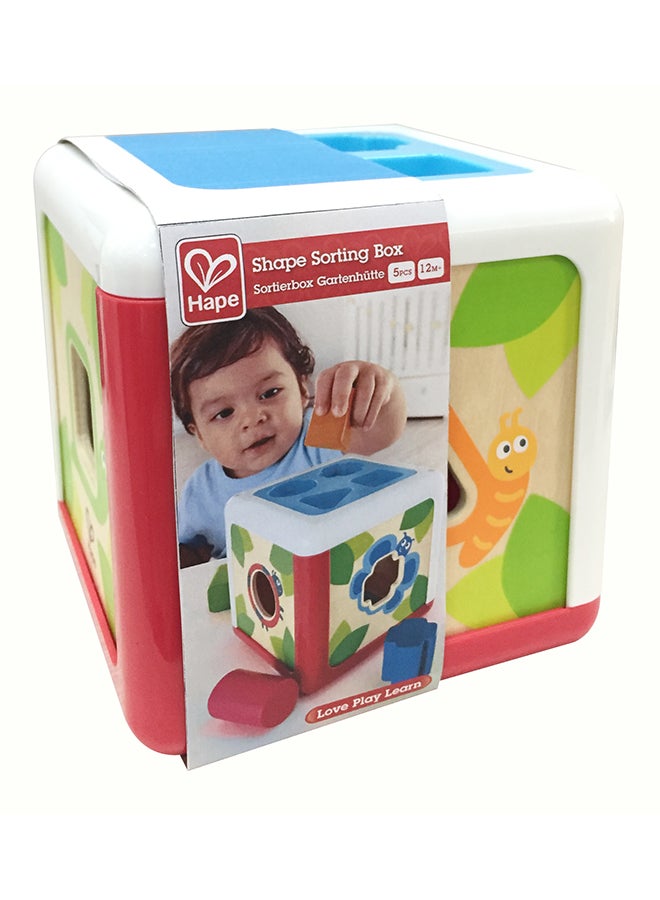Hape - Shape Sorting Box 13 x 13 x 13cm - Image 1