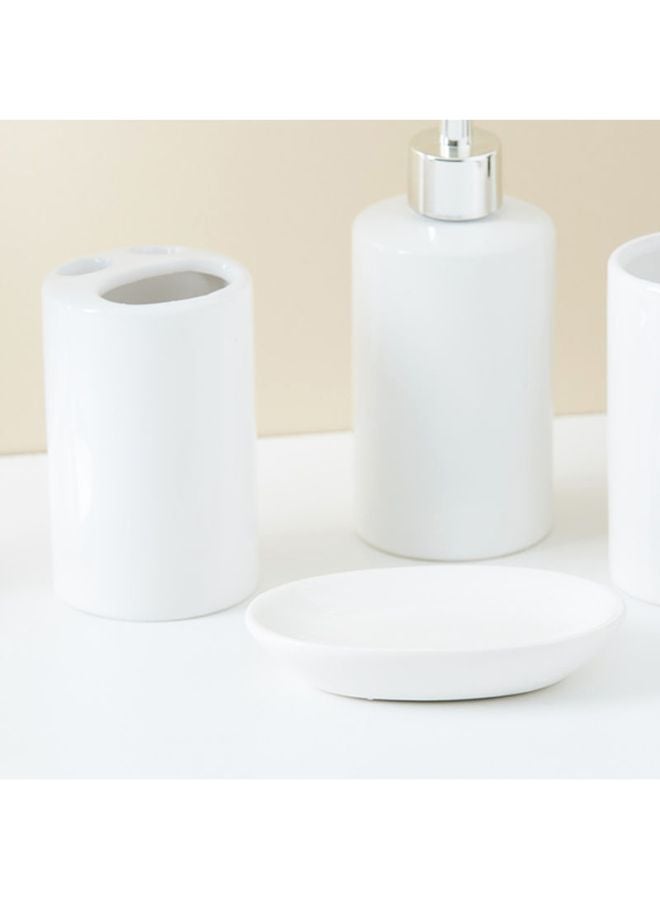 هوم بوكس طقم حمام من ميكا -4 قطع أبيض - Image 3