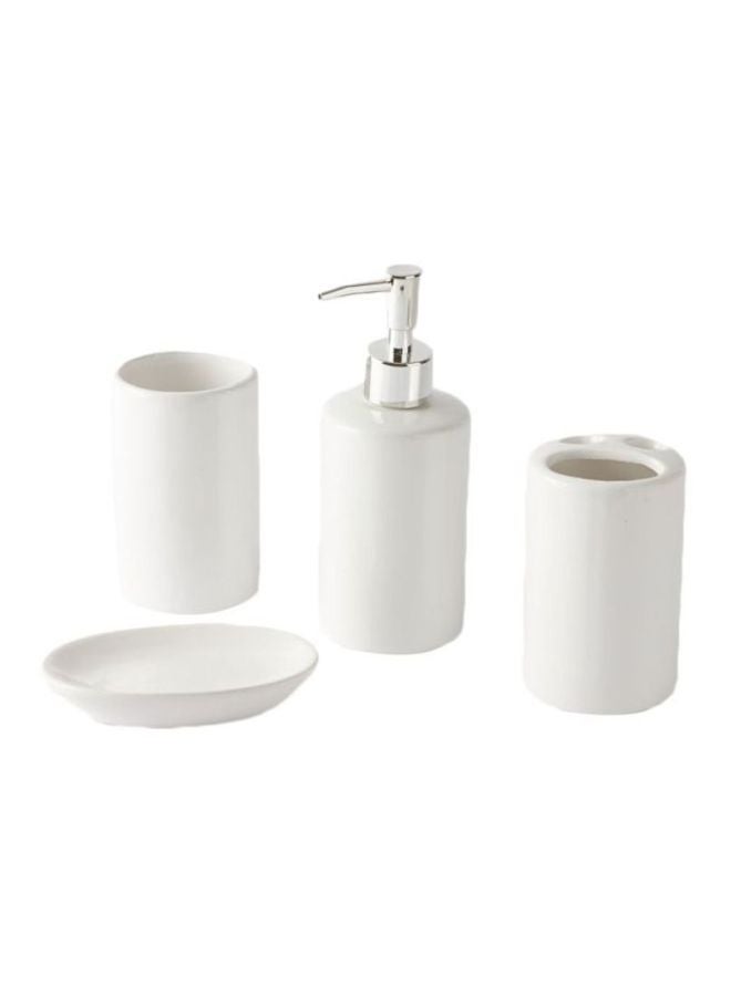 هوم بوكس طقم حمام من ميكا -4 قطع أبيض - Image 5