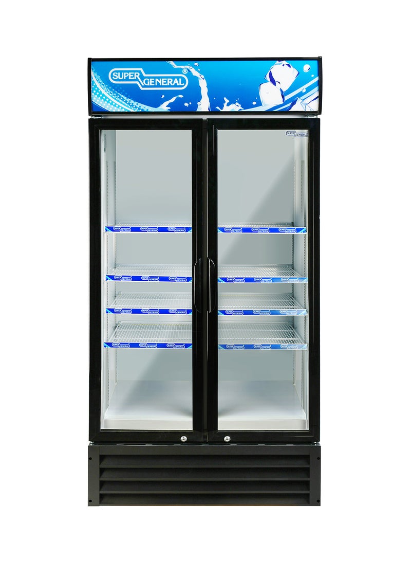 SUPER GENERAL 1000 Liter Double Door Chiller French 120 W SG SC1018 IF White  - Image 1